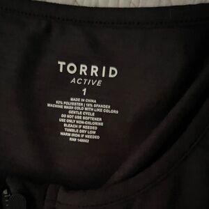Torrid Active Black Sleeveless Top